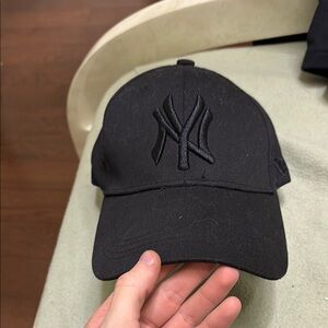 Black Baseball Cap with Logo